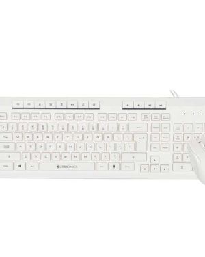 ZEBRONICS Zeb-JUDWAA 900 Wired USB Keyboard and Mouse Set with 12 hotkeys, 800/1200/1600 DPI, 1.8m USB Cable, Dedicated DPI Button, UV Printed chiclet Keys, Rupee Key and Silent Usage