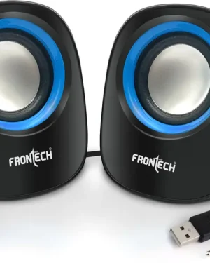 Frontech SPK-0003BLU 3 W Bluetooth Laptop/Desktop Speaker (Blue, 2.0 Channel)