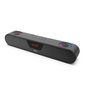 EVM EnBar 2.0 Bluetooth Speaker - RGB Lights - 8 Hrs of Playtime - 16W Max Output - Type C & Aux Cable Included - 1 Year Warranty (EVM-BTS-101)