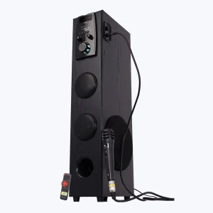 Zeb Impact Tower Remote control Speaker, Wireless BT/USB/ FM /AUX/MIC Input, LED Display
