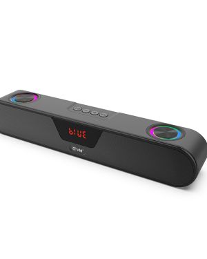 EVM EnBar 2.0 Bluetooth Speaker – RGB Lights – 8 Hrs of Playtime – 16W Max Output – Type C & Aux Cable Included – 1 Year Warranty (EVM-BTS-101)