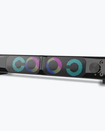 Zeb Wonderbar 10 2.0 multimedia RGB speaker for Laptop, Desktop, Mobile, TV, 3.5mm jack, USB