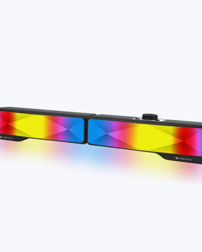 Zebronics Wonderbar 20 PC/Laptop Speaker (2.0), RGB, 3.5mm jack