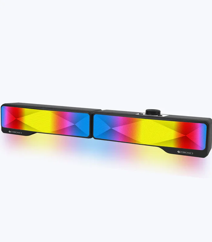 Zebronics Wonderbar 20 PC/Laptop Speaker (2.0), RGB, 3.5mm jack
