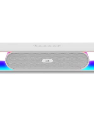 TAG Kolors 16W Portable Wireless Bluetooth Speaker with Dynamic Stereo Sound | Customizable RGB LED Lights | TWS Feature | Supports Micro SD Cards, FM, USB | Comes with Inbuilt Mic (White)
