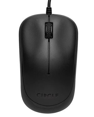 CIRCLE Cm-327 Optical Input Mouse, USB, Black